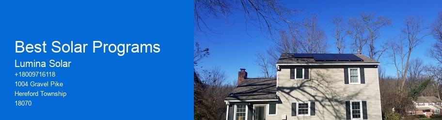 Best Solar Programs